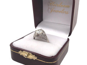 Edwardian Era Platinum 2.02 Carat Old European Cut Engagement Ring