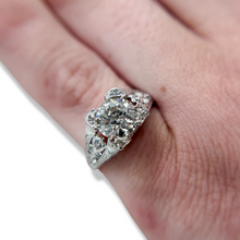 ART DECO PLATINUM 1.47CT OLD EUROPEAN DIAMOND RING