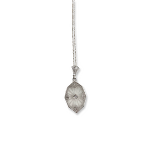 ART DECO 14K CAMPHOR NECKLACE