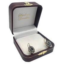 VICTORIAN ROSE CUT DIAMOND AND SAPPHIRE EARRINGS