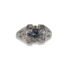 ART DECO PLATINUM 1.47CT OLD EUROPEAN DIAMOND RING