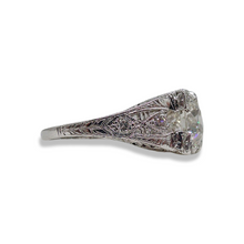 ART DECO PLATINUM 1.47CT OLD EUROPEAN DIAMOND RING