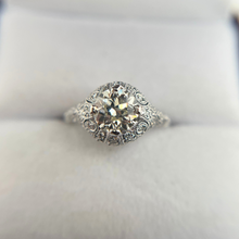 EDWARDIAN 1.34 PLATINUM DIAMOND RING