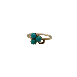 18K GOLD VICTORIAN TURQUOISE RING