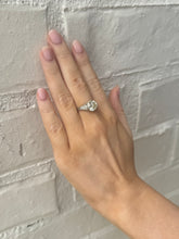 Platinum Art Deco 2.53 Carat Old European Cut Engagement Ring GIA