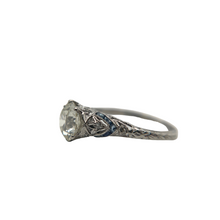 ART DECO 2.52CT DIAMOND AND SAPPHIRE RING