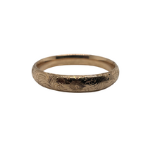 EDWARDIAN HAND ENGRAVED 14K BANGLE