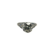 ART DECO 2.52CT DIAMOND AND SAPPHIRE RING