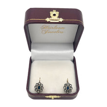 VICTORIAN ROSE CUT DIAMOND AND SAPPHIRE EARRINGS