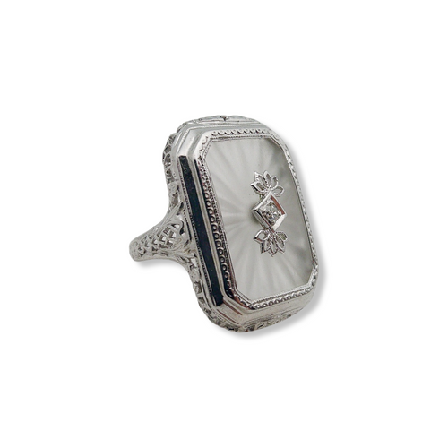 ART DECO 14K CAMPHOR RING