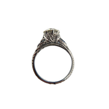 ART DECO 2.52CT DIAMOND AND SAPPHIRE RING