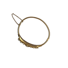 14K GOLD VICTORIAN OPAL BANGLE