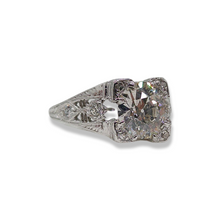 ART DECO PLATINUM 1.47CT OLD EUROPEAN DIAMOND RING