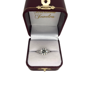 ART DECO 2.52CT DIAMOND AND SAPPHIRE RING