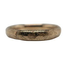 EDWARDIAN HAND ENGRAVED 14K BANGLE