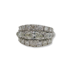 RETRO PLATINUM 1.5CT DIAMOND BAND