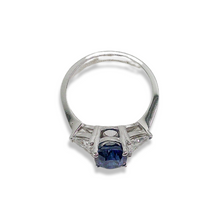 CONTEMPORARY 2.57CT SAPPHIRE AND DIAMOND RING