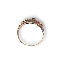 VICTORIAN DIAMOND AND SAPPHIRE RING