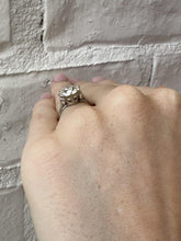 Vintage 3.22 Carat Platinum Diamond Solitaire Engagement Ring GIA