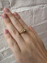 Vintage Style 0.3 Carat Diamond Filigree Ring 14K Yellow Gold