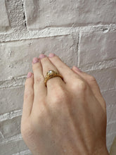 Vintage Style 0.3 Carat Diamond Filigree Ring 14K Yellow Gold