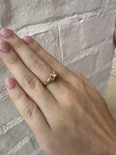 Vintage Style 0.3 Carat Diamond Filigree Ring 14K Yellow Gold