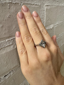 Custom Platinum Marquise Diamond Engagement Ring GIA