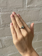 Vintage Rose Gold Opal & Diamond Petite Ring