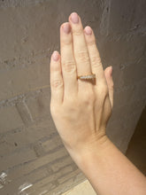 Vintage Estate Marquise Diamond Band 18K Yellow Gold