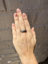 Vintage Platinum Triple Row Baguette Diamond Band