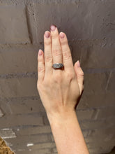 Vintage Art Deco Three Stone Old European Cut Diamond Ring