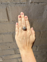 Vintage Art Deco Era Diamond & Sapphire Platinum Cocktail Ring