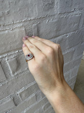 Vintage Dainty Ruby & Diamond Pinky Ring