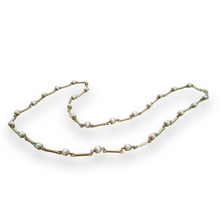 RETRO PEARL AND 18K GOLD NECKLACE