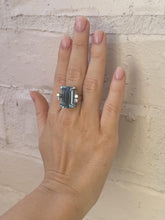Vintage 17.5 Carat Santa Maria Aquamarine & Diamond Cocktail Ring