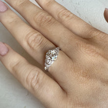 Vintage Platinum 1.15 Carat Old European Cut Diamond Engagement Ring