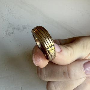 Heavy Vintage Gold Band Style Ring