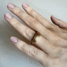 Heavy Vintage Gold Band Style Ring