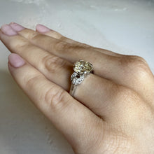 Vintage Art Deco Era 2.19 Carat Old European Cut Diamond Engagement Ring GIA