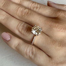 Natural 3.36 Carat Round Brilliant Cut Diamond Engagement Ring