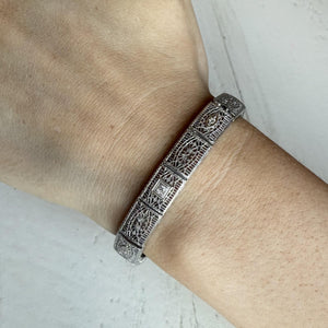 Vintage Filigree Style Diamond Bracelet