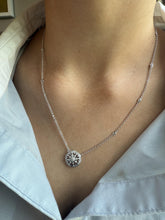 Contemporary Diamond Necklace 14K White Gold