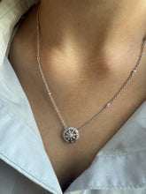 Contemporary Diamond Necklace 14K White Gold