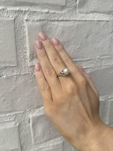 Vintage Pearl & Diamond Cocktail Ring