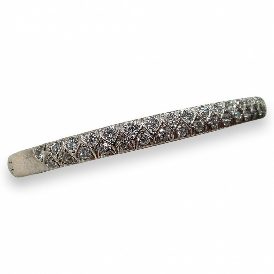 RETRO OLD EUROPEAN DIAMOND BANGLE