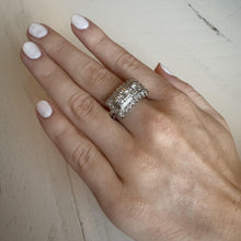Vintage 1 Carat Diamond Cocktail Ring 14K White Gold