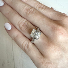 Vintage 2.01 Carat Antique Cushion Cut Diamond Engagement Ring GIA