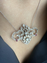 Vintage Rose Cut Diamond Conversion Necklace
