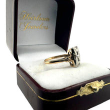 Vintage 1940's Signed First Lady Diamond Filigree Ring 14K Yellow Gold