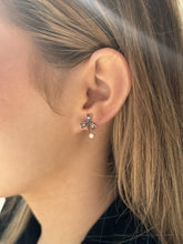 Vintage Georgian Era Clover Rose Cut Diamond & Pearl Earrings